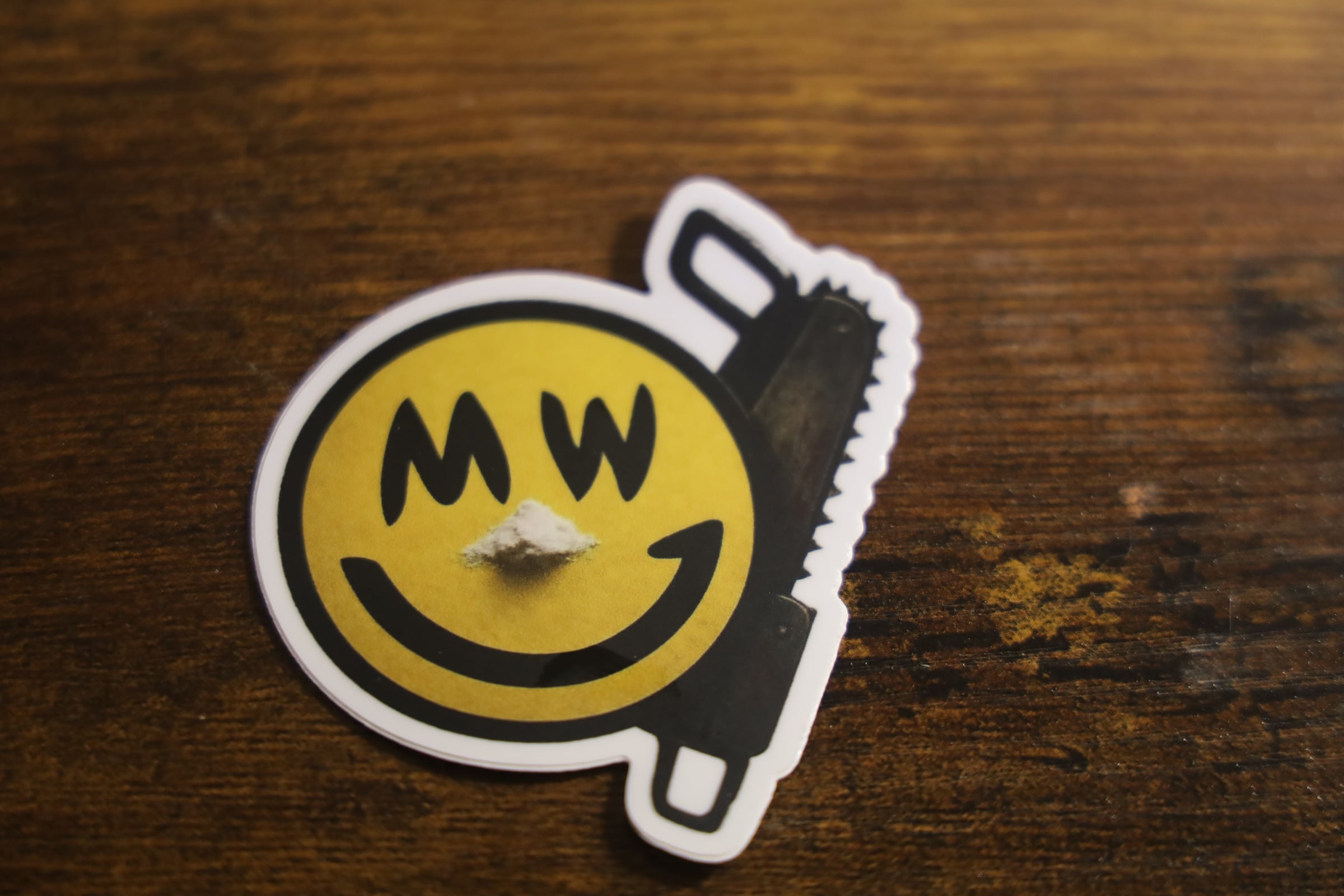 Grin Chainsaw and Powder Sticker