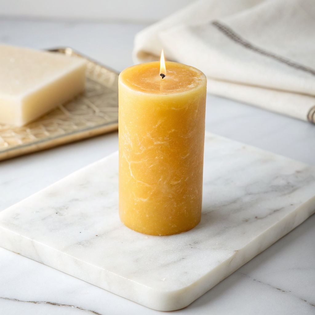 Beeswax Pillar Candle